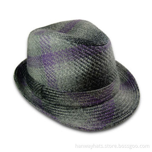Women's Fashion Fedora/Trilby Hat with Self Band and Keeper, Measures 57cm